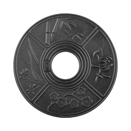 古錫 大型茶托 龍閣陳永高老店 唐物 梅型 ５客 古美術 古錫 大型茶托 龍閣陳永高老店 唐物 梅型 5客 古